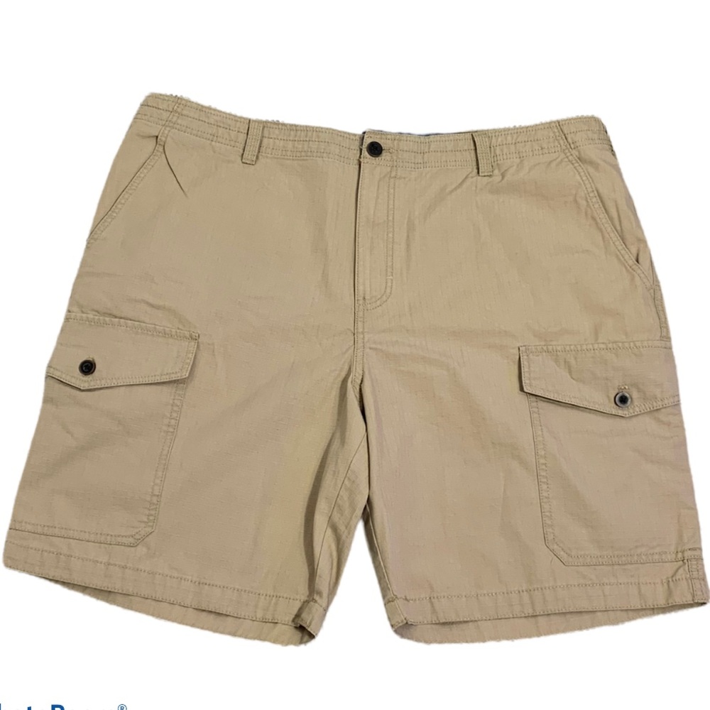 Izod Saltwater Cedarwood Khaki Cargo Shorts Sz 40